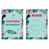 Zaproszenie Urodzinowe Aloha Tropikalne Hawajskie Urodziny A6