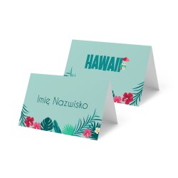 Winietki Urodzinowe Aloha Tropikalne Hawajskie 9 sztuk personalizowane