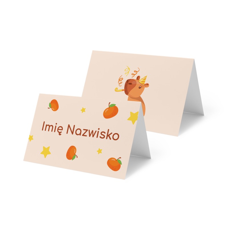 Winietki Urodzinowe Kapibary Zwierzę Beżowe 9 sztuk personalizowane