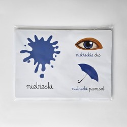 Karty edukacyjne Kolory Plansze foliowane A4 11 szt