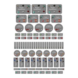 Naklejki imienne wodoodporne - Minecraft, zestaw 82 sztuki