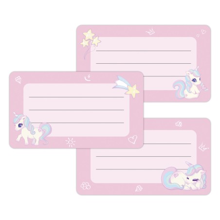 Naklejki szkolne na zeszyty książki 16 sztuk JEDNOROŻCE