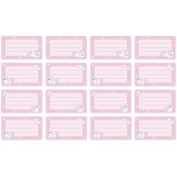 Naklejki szkolne na zeszyty książki 16 sztuk JEDNOROŻCE