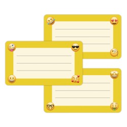 Naklejki szkolne na zeszyty książki 16 sztuk EMOTKI EMOJI