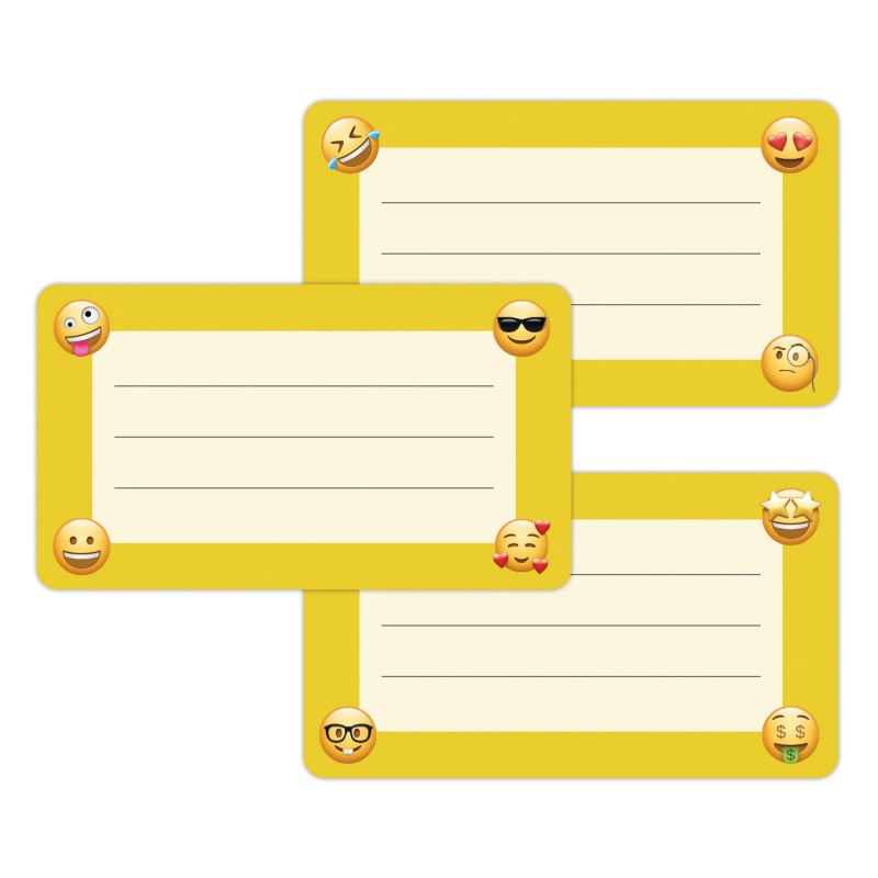 Naklejki szkolne na zeszyty książki 16 sztuk EMOTKI EMOJI