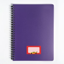 Naklejki szkolne na zeszyty książki 16 sztuk AUTA SAMOCHODY