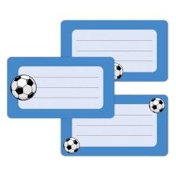 Naklejki szkolne na zeszyty książki 16 sztuk PIŁKA NOŻNA