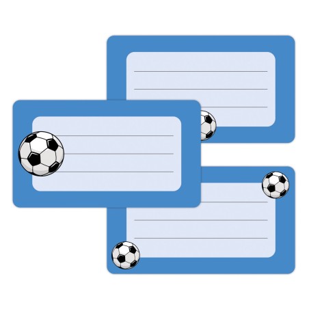 Naklejki szkolne na zeszyty książki 16 sztuk PIŁKA NOŻNA