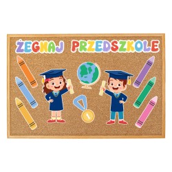 Dekoracja na zakończenie roku ŻEGNAJ PRZEDSZKOLE 12 el.