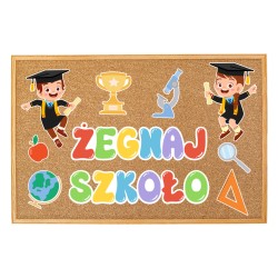 Dekoracja na zakończenie roku szkolnego ŻEGNAJ SZKOŁO 10 el.