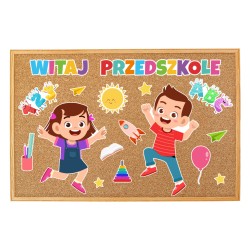 Dekoracja na rozpoczęcie roku przedszkolnego WITAJ PRZEDSZKOLE 17 el.