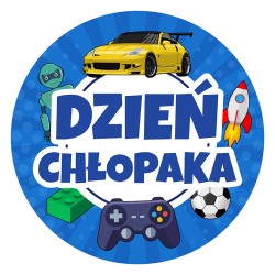 Naklejki na DZIEŃ CHŁOPAKA Prezent 24 szt.