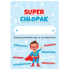 Dyplom na Dzień Chłopaka Super Chłopak Prezent A5