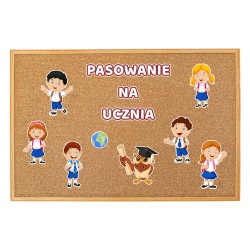 Dekoracja na gazetkę Pasowanie na Ucznia Ślubowanie Szkoła 11 el.