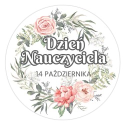 Naklejki na DZIEŃ NAUCZYCIELA Edukacji 14 Października Prezent 24 szt.