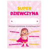 Dyplom na Dzień Dziewczyny Super Dziewczyna Prezent A5