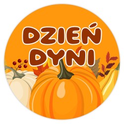 Naklejki na DZIEŃ DYNI Jesień Halloween Przedszkole Szkoła Prezent 24 szt.