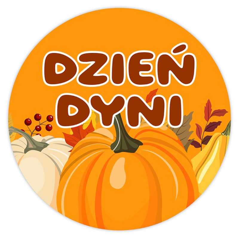 Naklejki na DZIEŃ DYNI Jesień Halloween Przedszkole Szkoła Prezent 24 szt.
