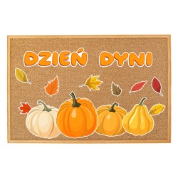 Dekoracja na gazetkę DZIEŃ DYNI Napis Dynie Jesień Liście Halloween 14 el.
